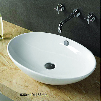 Раковина накладная Azario Pate AZ-3077 SP 63х41см