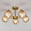 Люстра потолочная Eurosvet Eden 30178/5 латунь 40Вт 5 лампочек E27