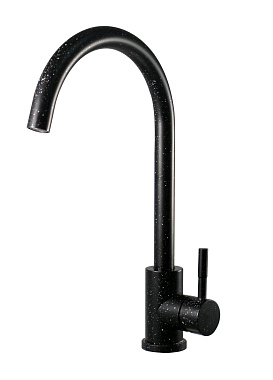 Смеситель для кухни ESKO K45 Black высокий излив чёрный