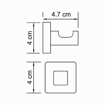 Крючок WASSERKRAFT Dill K-3900 K-3923 хром