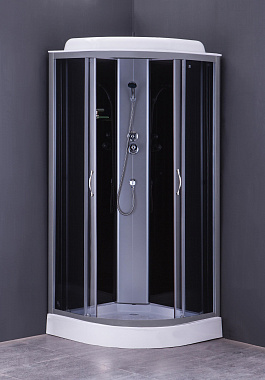Душевая кабина Loranto CS-6691 G, 90*90*215 90х90х215см стекло тонированное