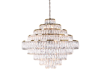 Люстра хрустальная Newport 10120 10125+14/C gold 60Вт 19 лампочек E14