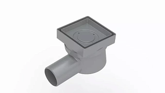 Душевой трап BERGES 093001 10х10см горизонтальный сток