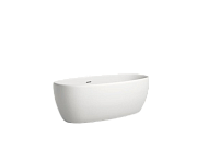 Ванна каменная SALINI LUCE 100121MRF S-Stone матовая 170х85см отдельностоящая