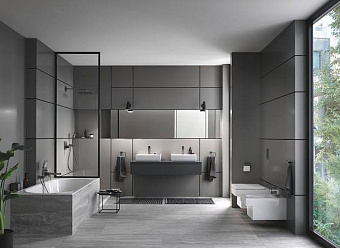 Смеситель для раковины GROHE Eurocube 23445AL0 Тёмный графит матовый