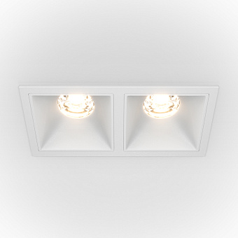 Светильник точечный встраиваемый Maytoni Alfa LED DL043-02-10W3K-SQ-W 20Вт LED