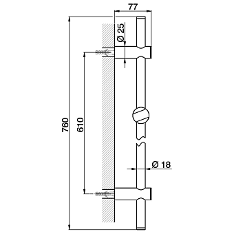 Душевой гарнитур Huber Shower SS01214021 хром