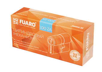 Цилиндр ключ-ключ FUARO 100 ZA CP 6мм хром