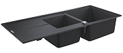 Мойка кухонная GROHE K400 31643AP0 116х50см чёрный матовый