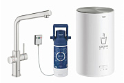 Смеситель для кухни GROHE Red II Duo 30327DC1 высокий излив нержавеющая сталь