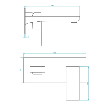 Смеситель для душа RGW Shower Panels 51140546-01 SP-46 хром
