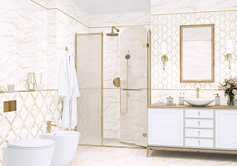 Бордюр Роскошная мозаика БМ 213 золото 60х1,2смкв.м.