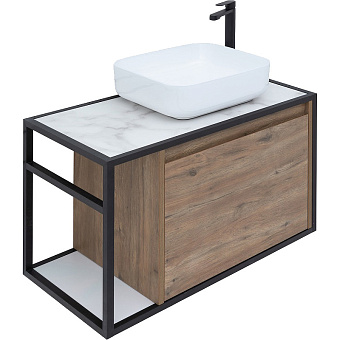 Тумба под раковину подвесная AQUANET Nova Lite Loft 261657 44х75х51,8см