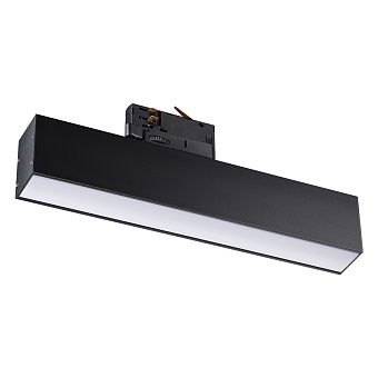 Трековый светильник Novotech ITER 358853 18Вт LED чёрный для трёхфазного трека