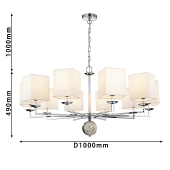 Люстра подвесная Favourite Diva 2821-10P 400Вт 10 лампочек E14