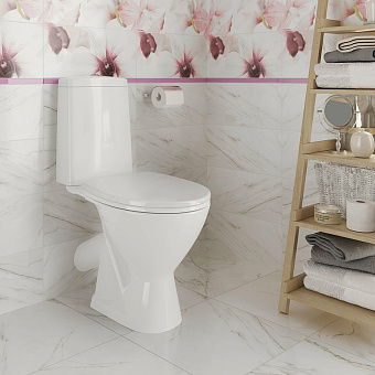 Унитаз напольный CERSANIT JUST 64073 ободковый с микролифтом