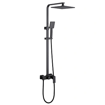 Душевая система Abber Daheim AF8220B чёрный матовый