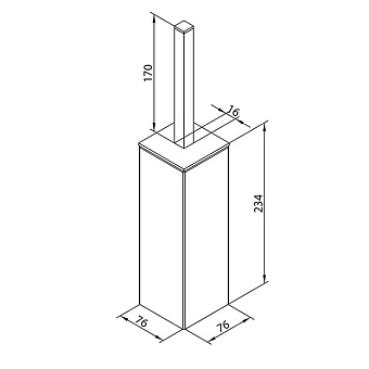 Ёршик Bongio Domino 43025CRDA белый матовый