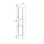 Пенал напольный IDDIS Oxford OXF36W0i97 30х36х190см белый
