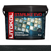 Эпоксидная затирка LITOKOL STARLIKE EVO угольно-чёрный 5кг