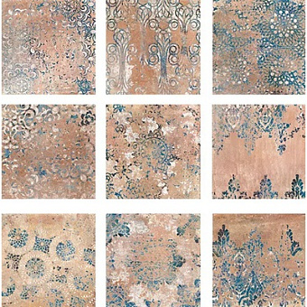 Настенная плитка WOW Mestisaje 111386 Mestizaje Chateau Antique Cotto 18,5х18,5см 0,344кв.м. матовая