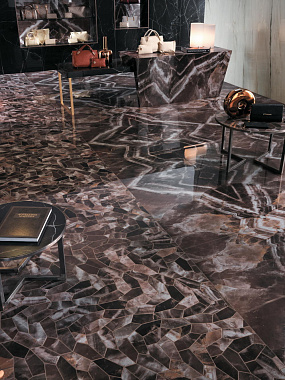 Керамическая мозаика Atlas Concord Италия Marvel Dream AOVM Crystal Beauty Leaf Lapp 42,3х27,2см 0,69кв.м.