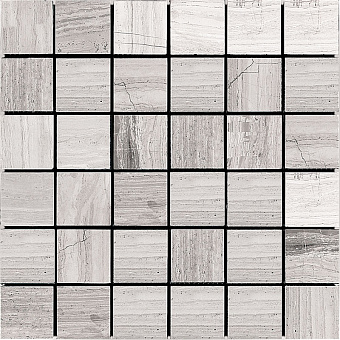 Мозаика Mir Mosaic Adriatica 7M032-48P серый мрамор 30,5х30,5см 0,93кв.м.