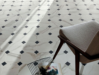 Матовый керамогранит FAP CERAMICHE Roma fLX4 Statuario 20х20см 1,2кв.м.