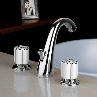 Смеситель для раковины Bongio Fleur Blanc 11501CR00 хром