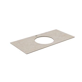 Столешница KERAMA MARAZZI Plaza Modern PL5.DD590500R\100 Керамогранит 48х99,6см Про Лаймстоун AT бежевый тёмный