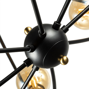 Люстра Arte Lamp GLASGOW A1963PL-8BK 40Вт 8 лампочек E27