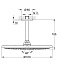 Верхний душ GROHE Rainshower Cosmopolitan 310 26067DC0 сталь