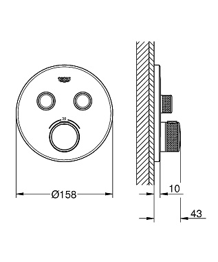 Внешняя часть смесителя GROHE 29119DC0