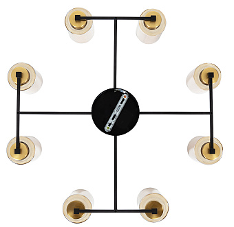 Люстра потолочная Arte Lamp LEO A7027PL-8BK 40Вт 8 лампочек E14