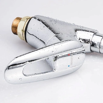 Смеситель для кухни Maxonor MN4107-2 поворотный излив хром