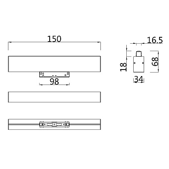 Магнитный трековый светильник Maytoni BASIS TR012-2-7W3K-W 7Вт LED белый