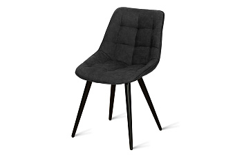 Кухонный стул AERO 49х57х83см сталь/экокожа Basalt