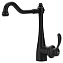 Смеситель для кухни Maxonor MN4076-7 поворотный излив чёрный