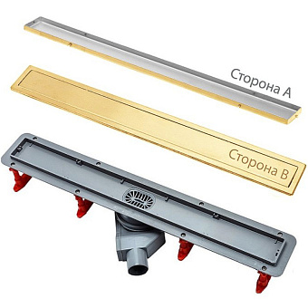 Душевой лоток Pestan 13100167 95х5,55см горизонтальный сток с решёткой и опорами