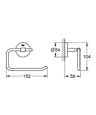 Держатель туалетной бумаги GROHE BauCosmopolitan 40457001 хром