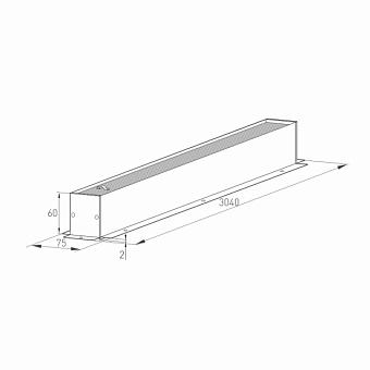 Магнитный трек Arlight MAG-TRACK-4560-F-3040 (WH) 3040мм белый