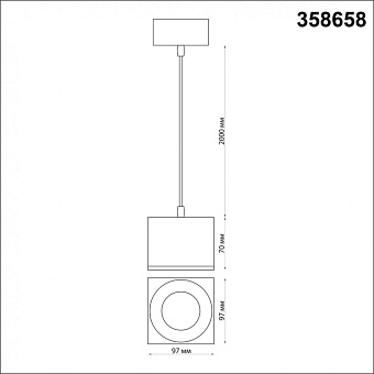 Светильник подвесной Novotech OVER 358658 12Вт LED