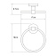 Полотенцедержатель WASSERKRAFT Isen K-4000 K-4060 хром 17см