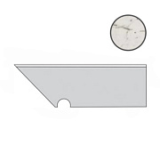 Плинтус Atlas Concord Италия Marvel Pro ADXZ Statuario Select Battiscopa Sagomato SX 30х7,2см 0,259кв.м.