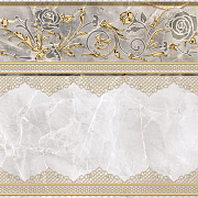 Декор ALMA CERAMICA Isida DFU03ISI004 бежевый/золотой 41,8х41,8см 1,398кв.м.