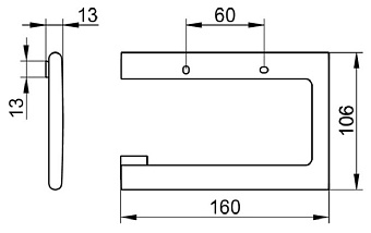 Держатель туалетной бумаги Keuco Edition 400 11562010000 хром