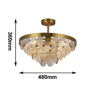 Люстра Favourite Vesuvius 2905-6P 360Вт 6 лампочек E14