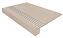 Плитка для ступеней ESTIMA Terra Set/Steptrade/TE01_NS/33x120/S1/Riser/TE01_NS/14,5 Beige 120х33смкв.м. неполированная