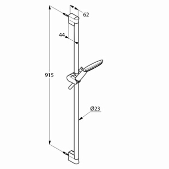 Душевой гарнитур KLUDI Freshline 6784091-00 белый/хром