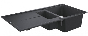 Мойка кухонная GROHE K400 31642AP0 100х50см серый